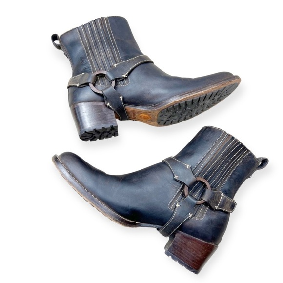 TIMBERLAND Leather Comformia Chelsea Harness Ankle Boot Brown 7 - Picture 2 of 12